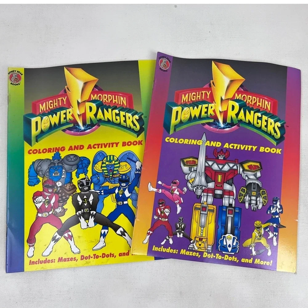Mighty Morphin Power Rangers Coloring Activity Book‎ Mazes Dot-To-Dots